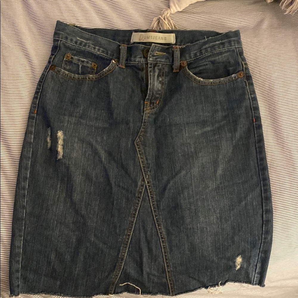 Denim Skirt by Dumi Jeans Boutique - Classic Blue